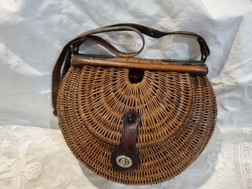 Très ancien panier pêche - ancien,
