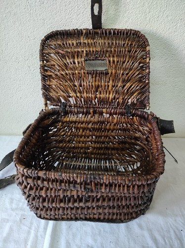 Ancien panier pêche à - panier, de